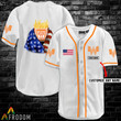 Personalized Vintage White USA Flag Whataburger Jersey Shirt