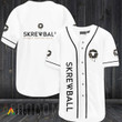 White Skrewball Whiskey Baseball Jersey