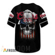 US Flag Black Skull Coors Light Baseball Jersey