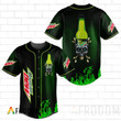 Skull With Mountain Dew Baseball Jersey