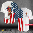Personalized US Flag Captain Morgan Baseball Jersey