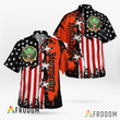 USA Flag Jagermeister Button Shirt