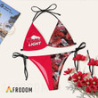Tropical Floral Coors Light Bikini Set Swimsuit Jumpsuit Beach