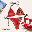 Tropical Floral Budweiser Bikini Set Swimsuit Jumpsuit Beach