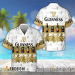 Tropical Pineapple Guinness Beer Hawaiian Shirt And Shorts Set