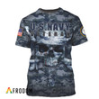 Skull Navy Veteran T-shirt & Sweatshirt