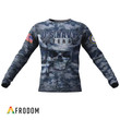 Skull Navy Veteran T-shirt & Sweatshirt