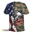 USA Flag Eagle Marine Corps T-shirt & Sweatshirt