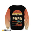 Papa - Man, Myth, Legend AOP T-Shirt & Hoodie