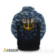 Skull USN US Navy Hoodie