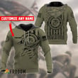 Personalized Olive Green Marine Corps Hoodie