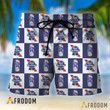 Checkerboard Pabst Blue Ribbon Hawaiian Shorts
