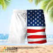 Vintage USA Flag Fourth Of July Hamm's Hawaiian Shorts