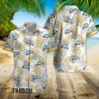 Personalized Tropical Basic Busch Beer Button Shirt