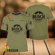 Personalized Military Green Busch Light T-shirt
