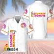 Basic Printed White Dunkin’ Donuts Hawaii Shirt