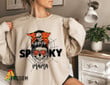Spooky Mama Skull Halloween Sweatshirt