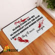 Blood Stains Are Red Halloween Doormat