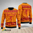 Personalized Fireball Whisky Christmas Ugly Sweater
