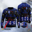 Black Pabst Blue Ribbon Ugly Sweater