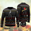 Black Johnnie Walker Christmas Ugly Sweater