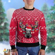 Personalized Reindeer Coors Light Christmas Ugly Sweater