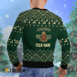 Personalized Reindeer Jameson Whiskey Christmas Ugly Sweater