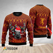 Personalized Reindeer Fireball Whisky Christmas Ugly Sweater