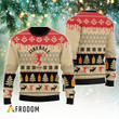 Chevron Pattern Fireball Christmas Ugly Sweater