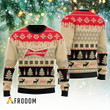 Chevron Pattern Budweiser Christmas Ugly Sweater