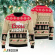 Chevron Pattern Coors Light Ugly Christmas Sweater