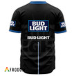 Bud Light Black Label Logo Baseball Jersey