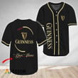 Personalized Black Guinness Beer Baseball Jersey