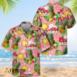 Floral Pineapple Coors Light Hawaiian Shirt