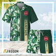 Jameson Irish Whiskey Tropical Leaf Hawaiian Shirt And Shorts Set