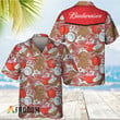 Coconuts Tropical Beach Budweiser Hawaiian Shirt