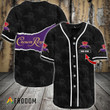 Personalized Black Crown Royal Seamless Baseball Jersey