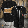 Personalized Black Guinness Seamless Baseball Jersey