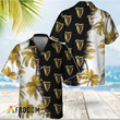 Black Guinness Match Palm Trees Hawaiian Shirt