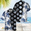 Black Busch Light Match Palm Trees Hawaiian Shirt