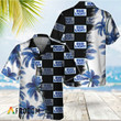 Black Bud Light Match Palm Trees Hawaiian Shirt
