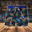 Aloha Summer Flowers Bud Light Beer Hawaiian Shorts
