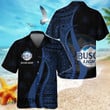Blue Polynesian Busch Light Hawaiian Shirt 
