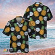 Black Aloha Pineapple Busch Light Hawaiian Shirt
