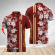 Personalized Tropical Flowers Captain Morgan Polo Shirt