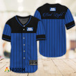 Sleek Black Vertical Striped Bud Light Baseball Jersey