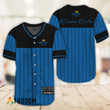 Sleek Black Vertical Striped Corona Extra Baseball Jersey