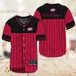 Sleek Black Vertical Striped Dr Pepper Baseball Jersey