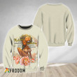 Graceful Floral Black Girl T-shirt & Sweatshirt