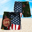 USA Tropical Flag Jameson Hawaiian Shorts